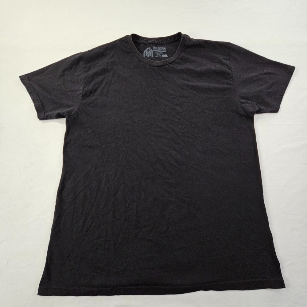 Into the AM Black Short Sleeve Cotton Blend T-Shirt Men's XL